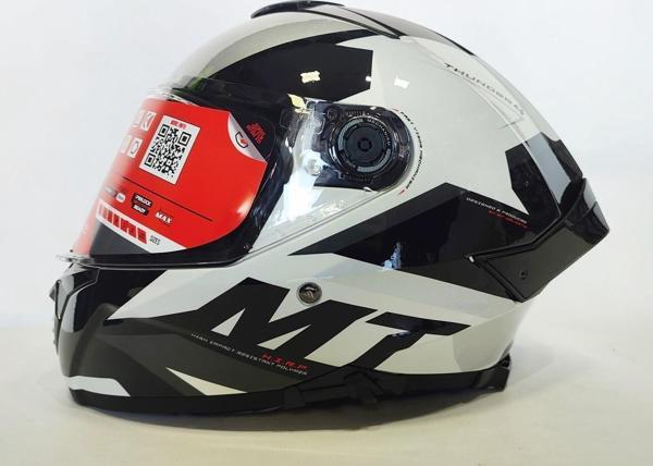 MT Kask Thunder 4sv Exeo C2 Pearl Black Grey - Iç Güneş Vizörlü - Image 1