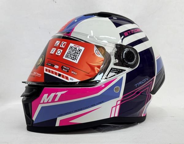 MT Stinger 2 Tron C8 Parlak Renk Şefaf Vizörlü V-28B - Image 1