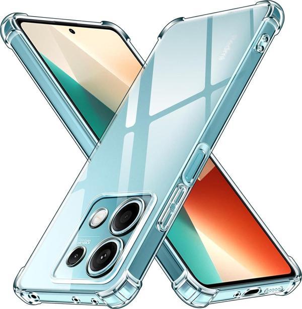 Xiaomi Redmi Note 13 5G Uyumlu Darbe Önleyici Sararmaya Dayanıklı Airbag Korumalı Ultra Slim TPU Şeffaf Silikon Kılıf - Image 1