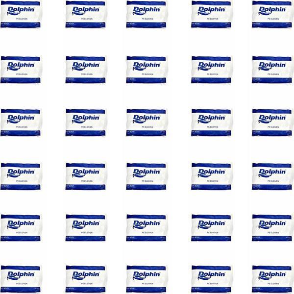 Dolphin PE İş Temizlik Tek Kullanımlık Şeffaf Poşet Market Eldiven - Büyük Boy- 100 Adetlik 30 Paket - Image 1