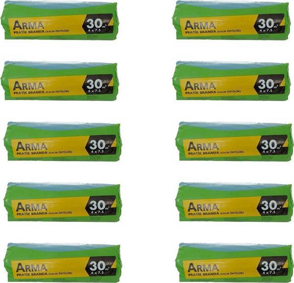 Arma Naylon Tadilat Boya Koruyucu Örtü Poşet Folyo - 30 m2 - 10 Paket - Image 1