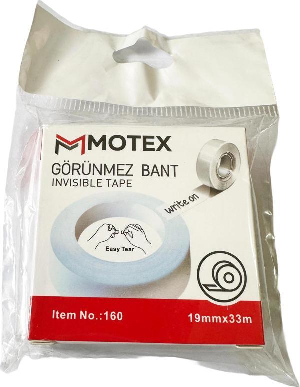 Motex Görünmez Şeffaf Bant - Düzeltme Birleştirme Bandı - 19 mm x 33 Metre - 1 Adet - Image 1