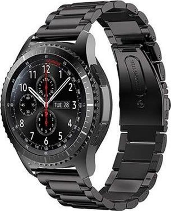 Huawei Watch Gt/Gt2/Gt2e/Gt2 Pro/Gt3/Gt3 Pro/Watch 3 / 3 Pro Metal Katlamalı Çelik Kordon 46mm - Image 1