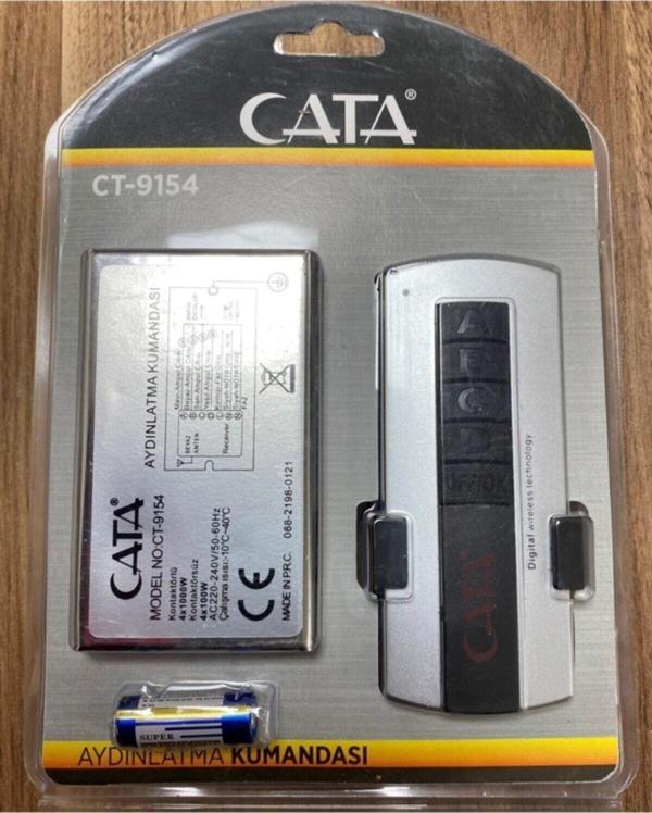 Cata 4X1000W 4 Lü Avize Uzaktan Kumandalı Ct-9154 - Image 1