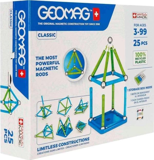 Çocuk Geomag Classic Manyetik Zeka Oyunu 25 Parça S02000275 - Image 1