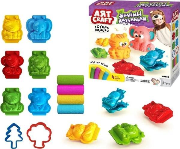 Çocuk 03550  3D Hayvanlar Hamur Set 200 gr -Dede - Image 1
