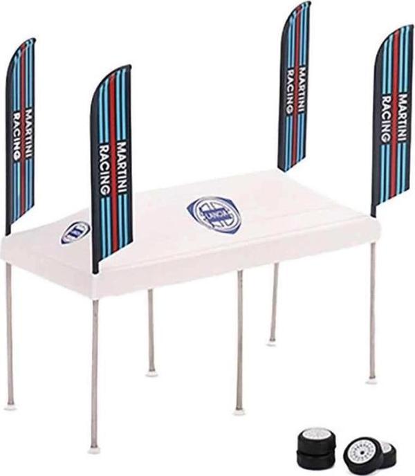 Çocuk Mini GT 1:64 Martini Racing Paddock Servis Çadırı Seti - Image 1