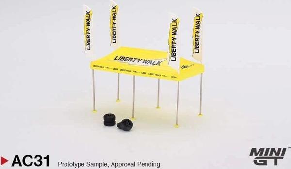 Çocuk Mini GT 1/64 Paddock Service Tent Set - LB Racing - Image 1