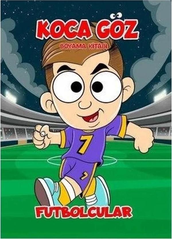 Çocuk Koca Göz Futbolcular Boyama Kitabı - Image 1