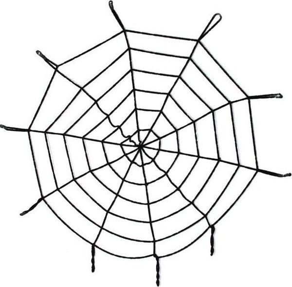 Çocuk Halloween Cadılar Bayramı Örümcek Ağ Dekor Siyah 1.5 Metre - Image 1