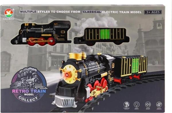 Çocuk 699-69A Sesli Işıklı Şarjlı Dumanlı Tren Seti -Karsan Oyuncak - Image 1