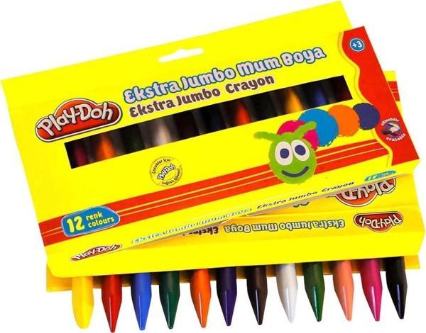Çocuk Play-Doh 12 Renk Extra Jumbo Crayon - Image 1
