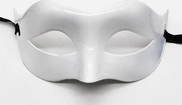 Çocuk Beyaz Renk Masquerade Kostüm Partisi Venedik Balo Maskesi - Image 1