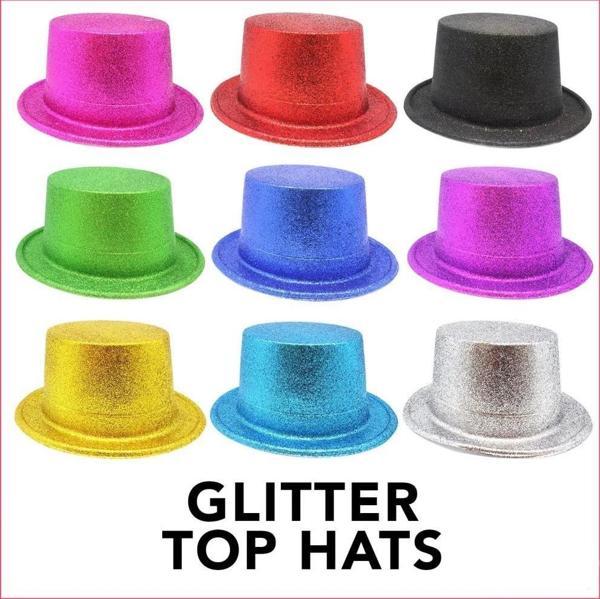 12’li Simli Renkli Parti Şapkası Seti Karışık Renk - Image 1