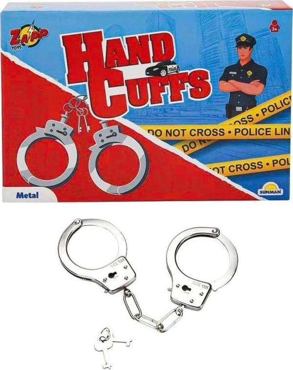 Polis Kelepçe Metal Gerçekçi Rol Oyunu Aksesuarı - Image 1
