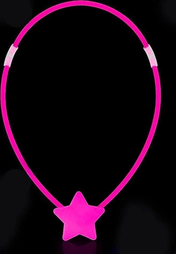 Çocuk   Glow Stick Yıldız Kolye - Glow Kolye - Glow Stick Partisi Yıldız Kolye 6 Adet - Image 1