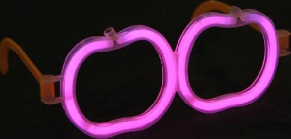 Çocuk   Glow Stick Elma Gözlük - Glow Partisi Gözlüğü - Glow Stick Gözlük 12 Adet - Image 1