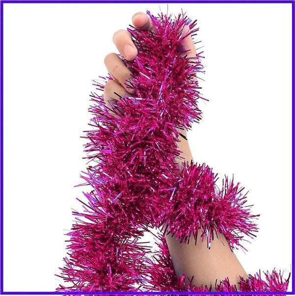 Çocuk Parti İçin Sim Süs 2 Metre Uzunluk 6 cm Genişlik Fuşya Renk İthal - Image 1
