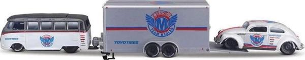 Çocuk Maisto 1/64 Design Seri Yarış Takımı Römork ve Araç Set - Image 1