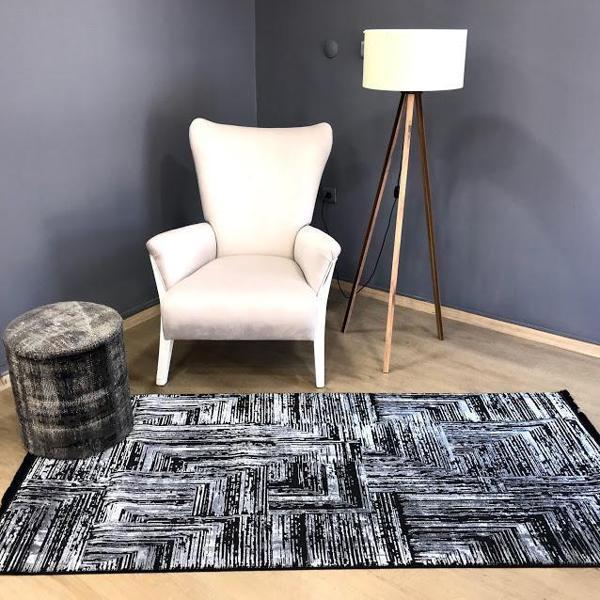 Hoom Rugs Ares 1005 Antrasit Makine Dokuma Modern Halı - Image 1