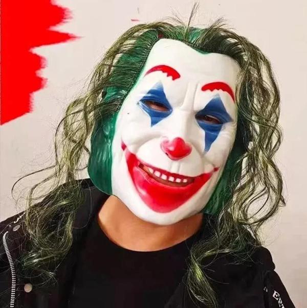 Joaquin Phoenix Joker Maskesi Yeşil Saçlı Eğlenceli Cosplay Maskesi - Image 1