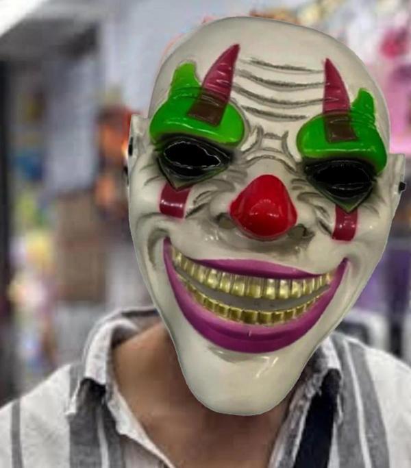 Delirten Gülüş Psikopat Palyaço Joker Maskesi Eğlenceli ve Korkutucu - Image 1