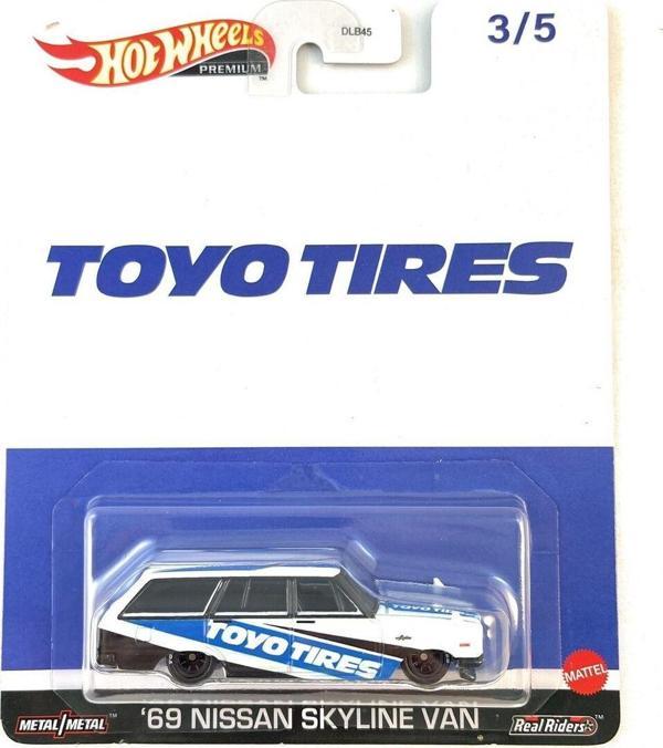 Hot Wheels Premium Toyo Tires '69 Nissan Skyline Van HKD06 - Image 1