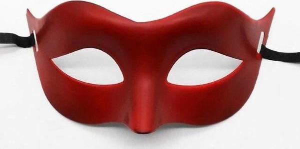 Çocuk Kırmızı Renk Masquerade Kostüm Partisi Venedik Balo Maskesi - Image 1