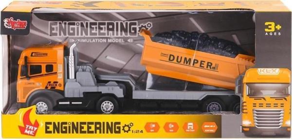 Çocuk KLX800-241-42-43-44 Işıklı Müzikli İnşaat Tırı 1:24 -Vardem Oyuncak - Image 1