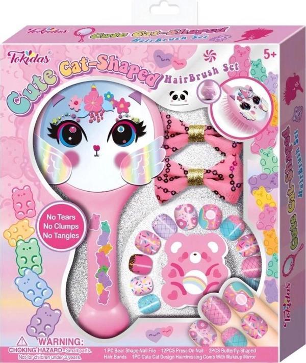 Çocuk Kedili Tarak ve Tırnak Seti - Sevimli ve Kullanışlı - Image 1