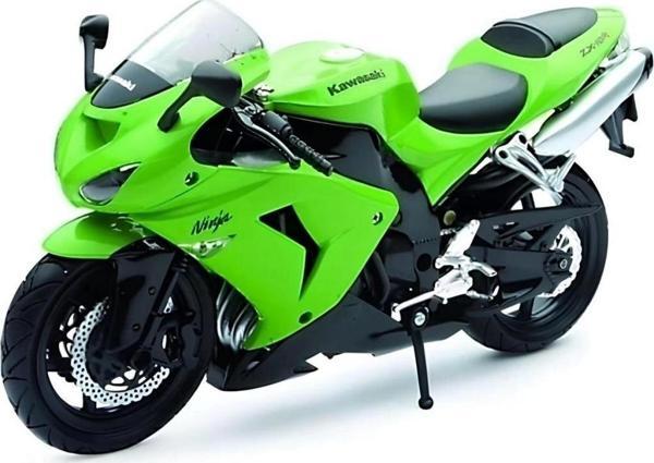 Çocuk Kawasaki 1/12 Zx-10r 2006 Model Yeşil Motorsiklet - Image 1