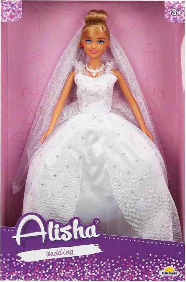 Gelinlikli Manken Bebek Alisha 29 cm Şık Kız Oyuncak - Image 1