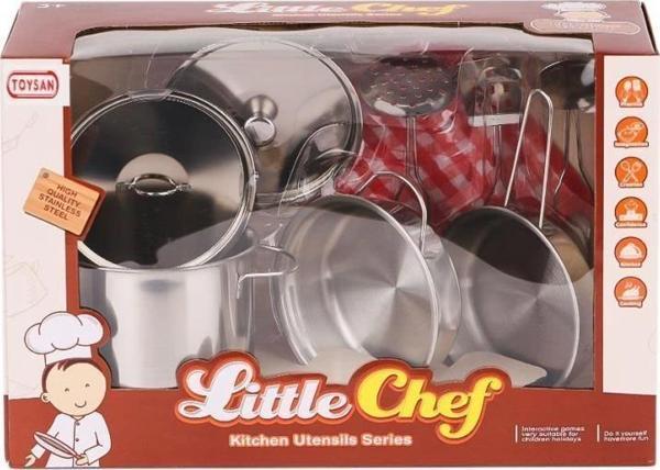 Çocuk 668-C1 Küçük Şef Metal Tencere Seti -Toysan Oyuncak - Image 1