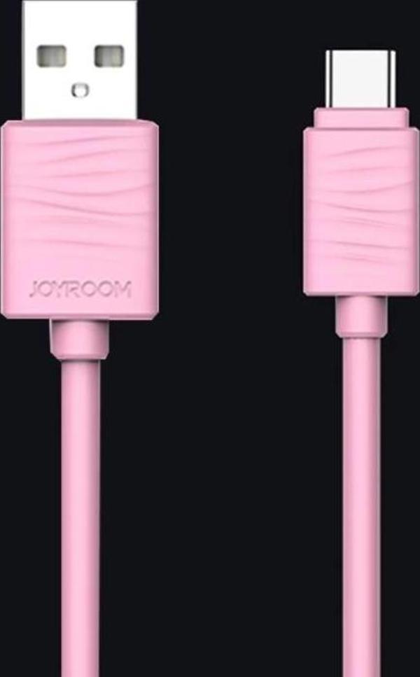 Joyroom JR-S118 Type-C USB Hızlı Şarj ve Data Kablosu 1m Pembe - Image 1