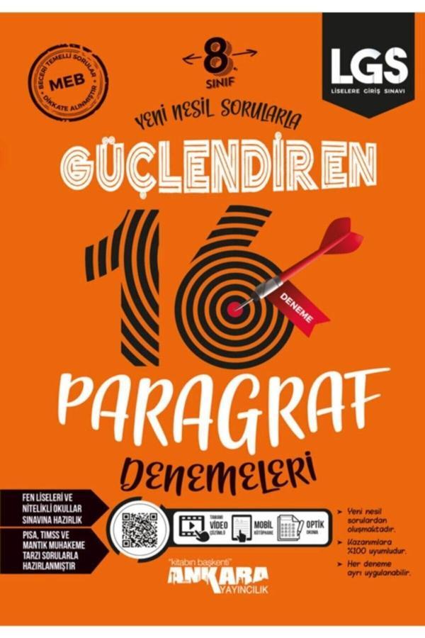 8. Sınıf Paragraf Güçlendiren Denemeleri (16 Adet) - Ankara Yayıncılık - Image 1