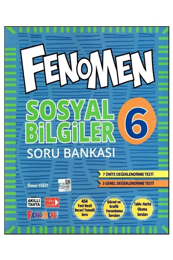 Fenomen 6. Sınıf Sosyal Bilgiler Soru Bankası - Fenomen Yayıncılık - Image 1