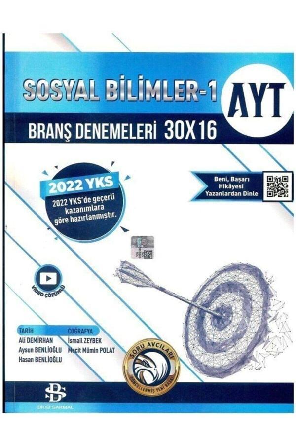 Bilgi Sarmal Ayt Sosyal Bilimler 13 X16 Branş Denemeleri - Bilgi Sarmal Yayınları - Image 1