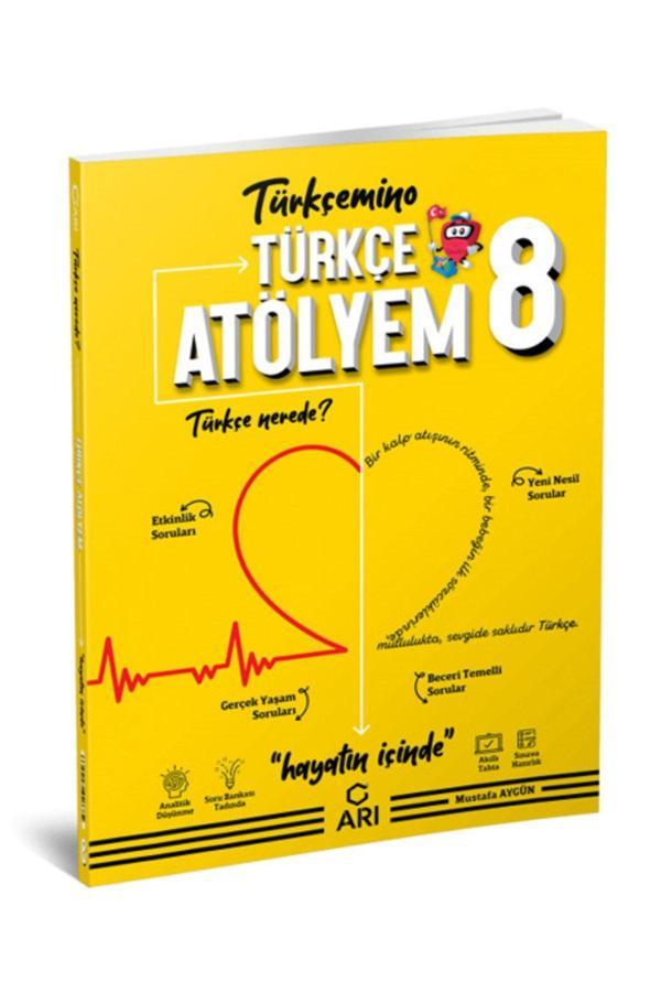 Türkçe Atölyem 8. Sınıf Etkinlikli Soru Bankası Türkçe Mino (Güncel) - Arı - Image 1