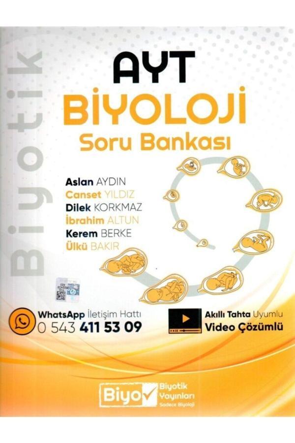 Yks Ayt Biyotik Biyoloji Soru Bankası 25-26 - Biyotik Yayınları - Image 1