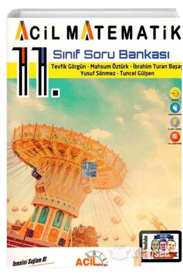 Acil Yayınları 11. Sınıf Acil Matematik Soru Bankası - Acil Yayınları - Image 1