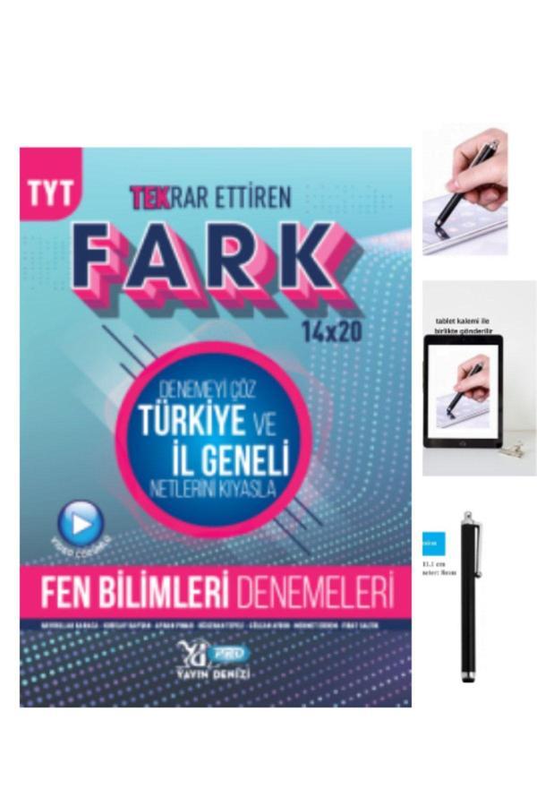 Tyt Pro Fark 2022 Tekrar Ettiren Fen Bilimleri 14X20(280Soru)Branş Deneme+Dokunmatik Kalem - Yayın Denizi Yayınları - Image 1
