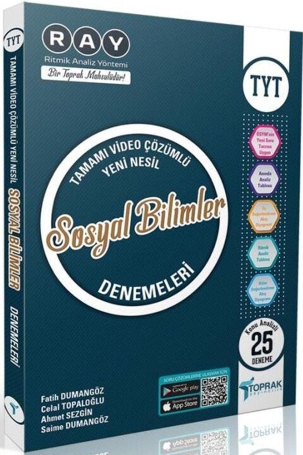 Tyt Sosyal Bilimler Ray Konu Analizli 25 Deneme Toprak Yayıncılık - Toprak Yayınları - Image 1