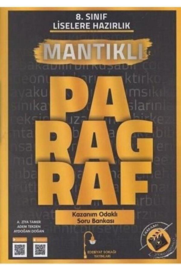 8. Sınıf Paragraf Mantıklı Soru Bankası / Kolektif / Edebiyat Sokağı Yayınları / 9786057005946 - Edebiyat Sokağı Yayınları - Image 1