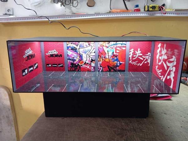 Hotwheels ve 1.64 araçlar için diorama maket - Image 1