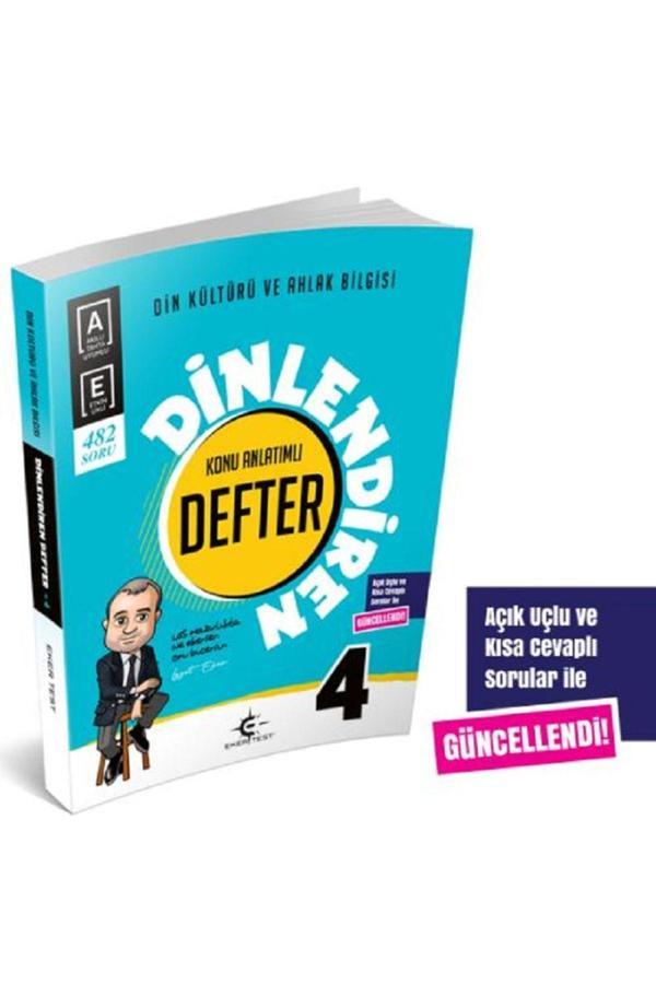 Ekertest Yayınları 4. Sınıf Din Kültürü Dinlendiren Defter (İzzet Eker) 2025 - Eker Test Yayınları - Image 1