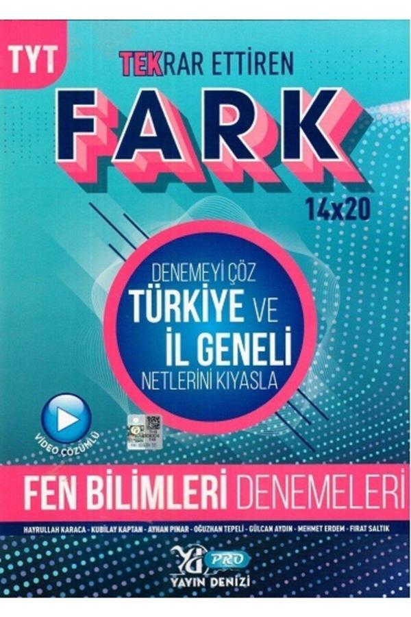 Tyt Pro Fark Deneme Fen Bilimleri - 2022 (Dokunmatik Kalem) - Yayın Denizi Yayınları - Image 1