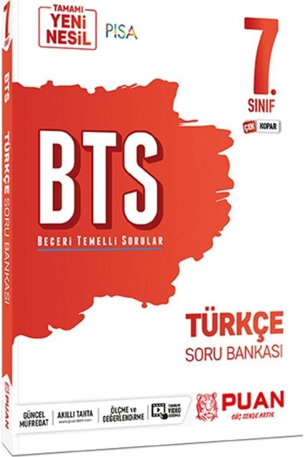 7. Sınıf Türkçe Bts Beceri Temelli Soru Bankası - Puan Yayınları - Image 1