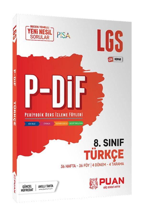 8. Sınıf Lgs Türkçe Pdif Çek Kopar Konu Anlatım Föyleri Puan Yayınları - Puan Yayınları - Image 1