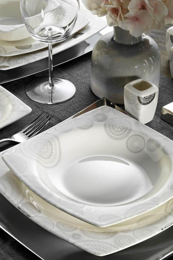 Bone Mare 30 Parça 9850 Desenli Yemek Takımı - Image 1