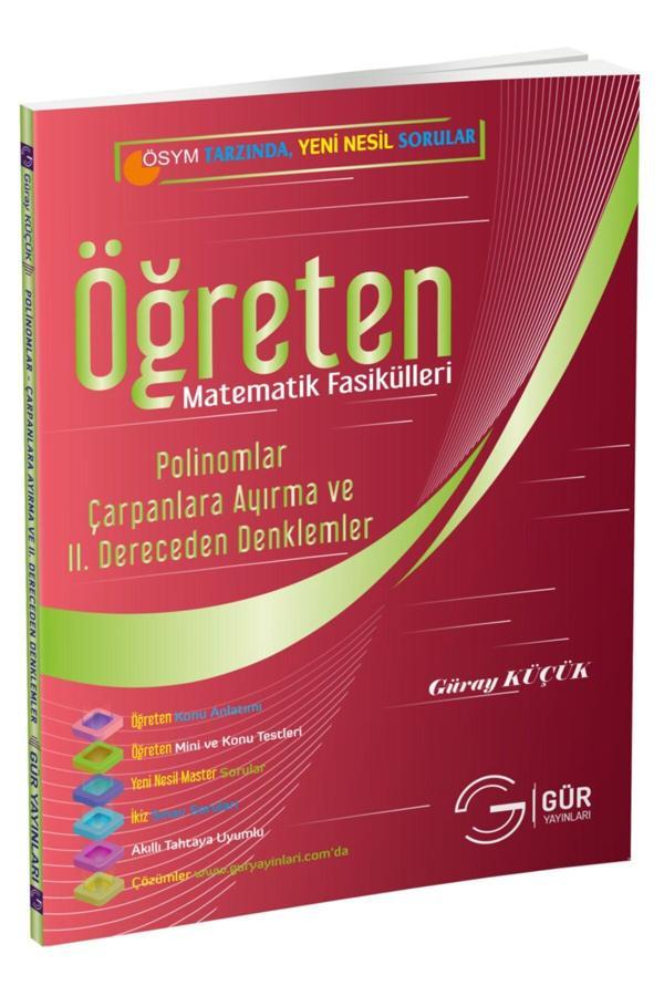 Öğreten 10. Sınıf Master Matematik Polinomlar - Çarpanlara Ayırma - Gür Yayınları - Image 1